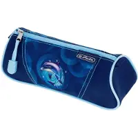 Herlitz etui driehoekig, polyester, 215×70×80 mm