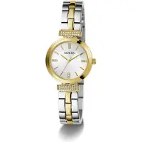 GUESS Analoog horloge 'Array' goud / zilver