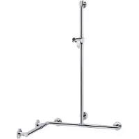 Keuco Douche Handl m BR-Stg Plan Care re li o. Er is gratis 7971097 1263mm verchroomde