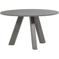 Woood Rhonda Eettafel - Eiken - Blacknight - Ø129 cm