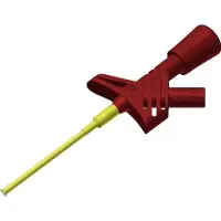 Hirschmann Test & Measurement KLEPS 1600 rt Veiligheids-krokodilklem Steekaansluiting 2 mm CAT II Rood