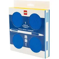 LEGO Afsluitbaar notitieboekje met gelpen - blauw