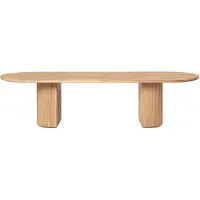 Gubi Moon Elliptical Eettafel 290x105 cm | Solid Oak Oiled