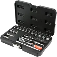 YATO Set van steeksleutels, 1/4 inch, 20-delig.