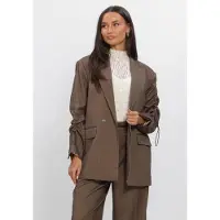 Aaiko Dames Blazers Kendal Double Tweed Vis 518 - Bruin - Maat M