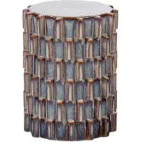 Woood Axu Decoratieve Bijzettafel - Keramiek - Grijsblauw - 45x35x35