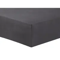 Vision Home Vision - Hoeslaken - FLANEL - Zacht en warm - Antraciet - 180 x 200cm met ruime hoek van 30cm - Geschikt voor boxspring matras - 100% katoen Flanel - Oekotex gecertificeerd