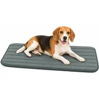 Flamingo Hondenkussen – Hondenmand – Orthopedisch Xana Rechthoekig Groen M – 85,5x51cm – memory foam – comfortabel – perfect voor hondenbench