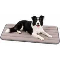 Flamingo Hondenkussen – Hondenmand – Orthopedisch Xana Rechthoekig Taupe XL – 100,5x63,5cm – memory foam – comfortabel – perfect voor hondenbench