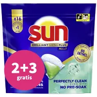 SUN Brilliant Shine+ All-in 1 Vaatwastabletten 16 Stuks