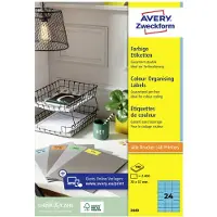 Avery Zweckform Etiket Avery 3449 70x37mm blauw 2400 stuks