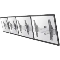 NeoMounts PRO NMPRO-WMB4 - Beugel - voor 4 LCD schermen - Zwart - Schermgrootte (Muur, 55", 30 kg), TV muurbeugel, Zwart