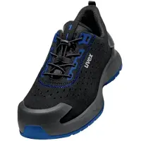 Uvex S1 PUR W11 6813843 Lage veiligheidsschoenen S1 Schoenmaat (EU): 43 Zwart, Blauw 1 paar