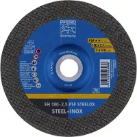 PFERD TOOLS EH 180-2,5 PSF STEELOX 61726326 Doorslijpschijf gebogen 180 mm 25 stuk(s) RVS, Staal