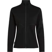 Icebreaker Merino 560 Realfleece Elemental Ii Sweatshirt Met Rits Zwart XS Vrouw