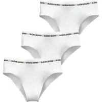 Björn Borg Logo Highwaist Briefs 3-pack Wit | Maat: XL