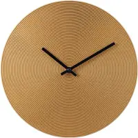Sensahome Wandklok Havana - Luxe Industrieel Design - Minimalistische Roest Look - Ø30cm - Brons