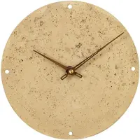 Sensahome Wandklok Vienna - Japandi Stijl Minimalistisch Design Klok - Steen Look Beton Marmer - Ø23cm - Taupe