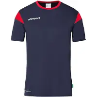 Uhlsport Squad 27 T-shirt met korte mouwen, heren - Marineblauw / Rood