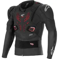 Alpinestars Bionic Pro V3- Protectorjas Jack Zwart/Rood/Wit XL, Mannen