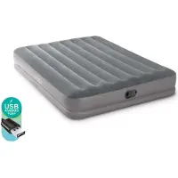Intex queen prestige Mid-Rise luchtbed + fastfill ingebouwde pomp - 2 persoon