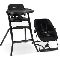 Deryan Curve Luxe Kinderstoel - Newborn Set - Wipstoel & Inlegkussen - Zwart