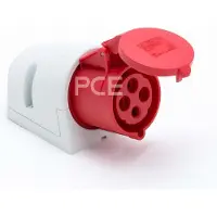 Pce CEE 4P/32A/400V opbouw wcd rood - 6313166
