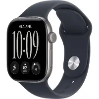 Apple Watch Series 12 GPs 42mm - Space Grey Aluminium Case Sport Band M/l Smartwatch Navy Blue