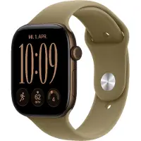 Apple Watch S12 - 46mm - Dark Bronze Aluminium - Olive Sport Band - S/M