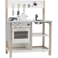 Kids Concept Køkken - Wit/Grijs - - OneSize - Speelkeukens