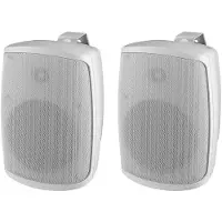 Monacor WALL-04T/WS PA-wandluidspreker 2 W Wit 1 paar