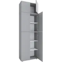 VCM LonaXXL schoenenkast 6 deuren grijs.