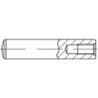 Toolcraft 144923 Cilindrische pen (Ø x l) 40 mm x 70 mm M20 Staal 1 stuk(s)
