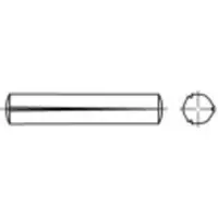 Toolcraft 135944 Gekerfde conische pen (Ø x l) 3 mm x 18 mm Staal 250 stuk(s)