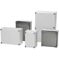 Fibox CAB PCQ 303017 G Wandbehuizing, Installatiebehuizing 300 x 300 x 170 Polycarbonaat Grijs-wit (RAL 7035) 1 stuk(s)