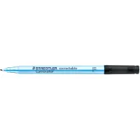 Staedtler Viltstift ohp lumo f 305 correctable zw | Omdoos a 10 stuk | 10 stuks