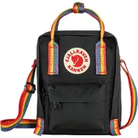 Fjällräven Schoudertas ' Kanken Rainbow Sling ' oranje / karmijnrood / zwart