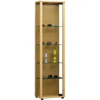 VCM Edana Mini vitrinekast 1 glazen deur, glazen vitrinekast met 4 glazen plankenBeuken decor.