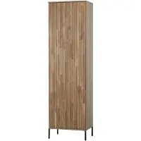 Woood New Gravure Hoge Kast - Eiken - Naturel - 210x60x42
