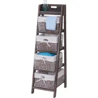Mendler Schuine kast Shabby Chic bruin