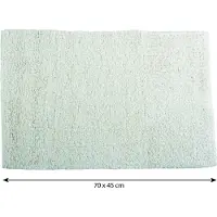 MSV Badkamerkleedje/badmat voor de vloer - ivoor wit - 45 x 70 cm - Badmatjes