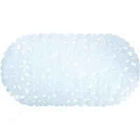 Overig Msv Antislip Badmat Keien - Wit - 36x69cm