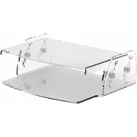 Fellowes Monitorstandaard Clarity, tot 10 kg, in hoogte verstelbaar, B 320 x 256 mm, acryl