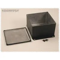 Hammond Electronics 1590WKFBK Universele behuizing 125 x 125 x 79 Aluminium Zwart 1 stuk(s)