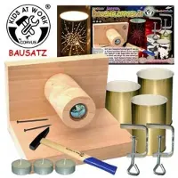 Corvus Knutselset Kaarsenhouder Junior 11 Cm Hout 12-delig