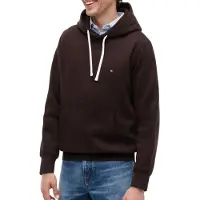 Tommy Hilfiger Sweatshirt 'ESS SEASONAL' kastanjebruin / wit