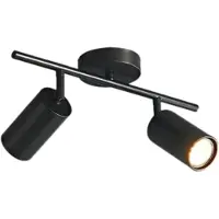 Sensahome FCMX776-A-GD Inbouwspots, zwart – 2 spots, zwart – 30x15 cm – Fitting: GU10*3W – Exclusief lampen