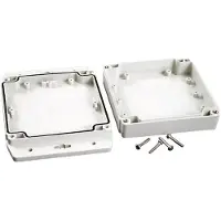 Hammond Electronics 1555N2F17GY Universele behuizing 120 x 120 x 37.2 Polycarbonaat Lichtgrijs 1 stuk(s)