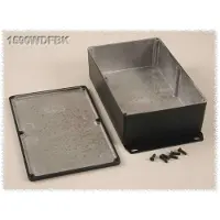 Hammond Electronics 1590WDFBK Universele behuizing 187.5 x 119.5 x 56 Aluminium Zwart 1 stuk(s)
