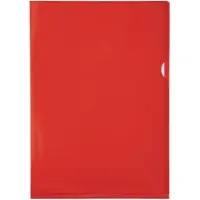 Exacompta Pak van 100 L mappen - gladde PVC 13/100e - A4 - Rood - 661275E